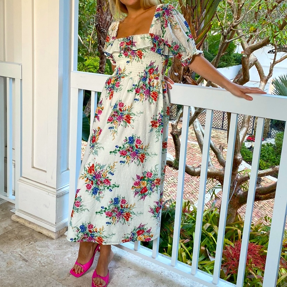 Wayf floral dress